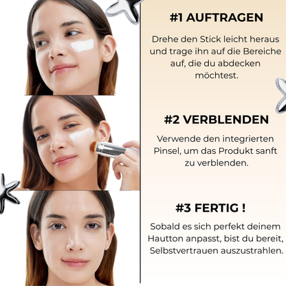 2-in-1 Foundation mit integriertem Pinsel
